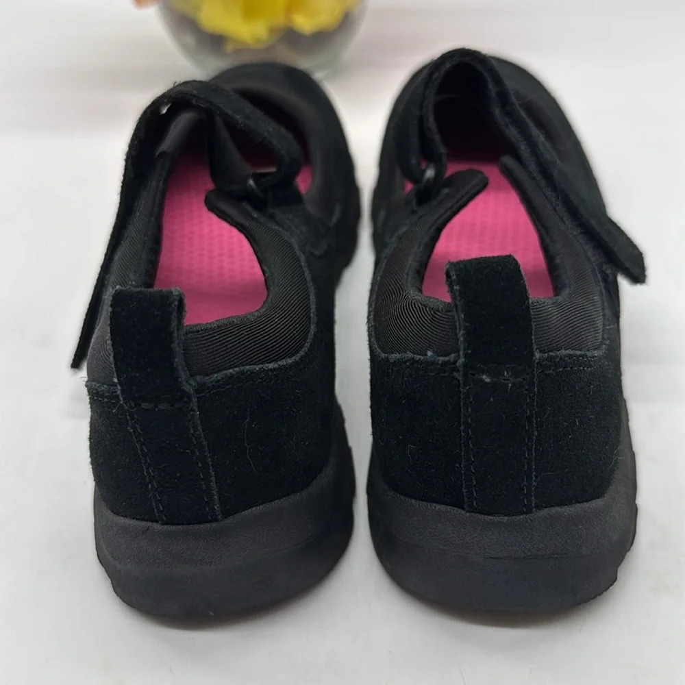 Lands' End Black Kids Dress Shoes with Strap Size 5 KS8074